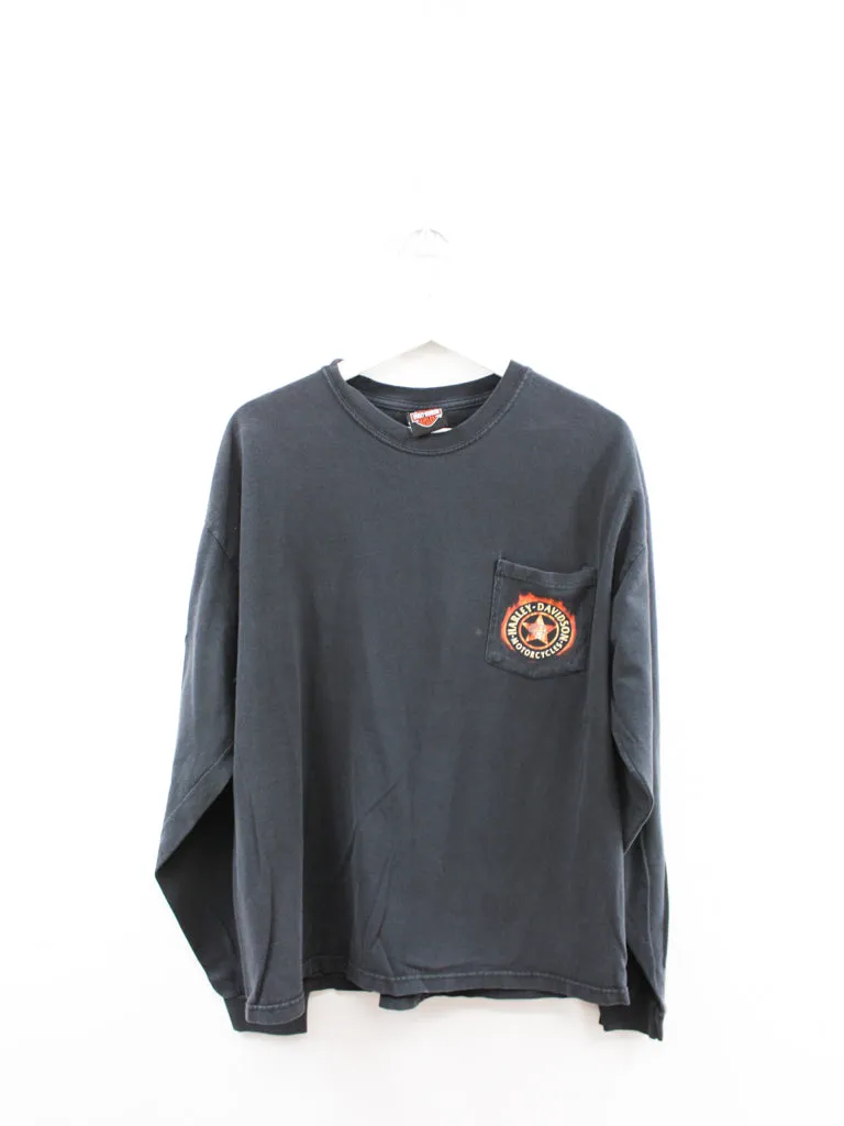Z- Vintage 1998 Harley Davidson Toronto Ontario Canada Long Sleeve Tee sold by HG Vintage