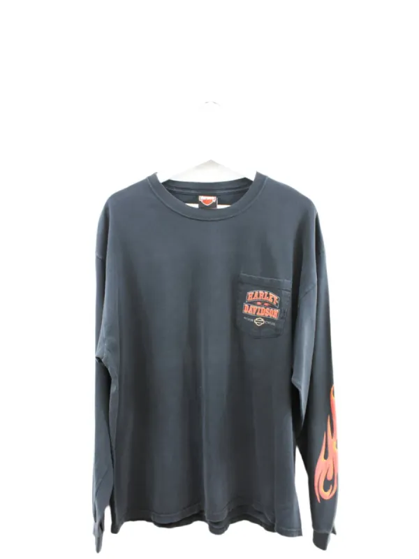 Z- 2009 Harley Davidson Thunder Road Danville VA Long Sleeve Tee sold by HG Vintage