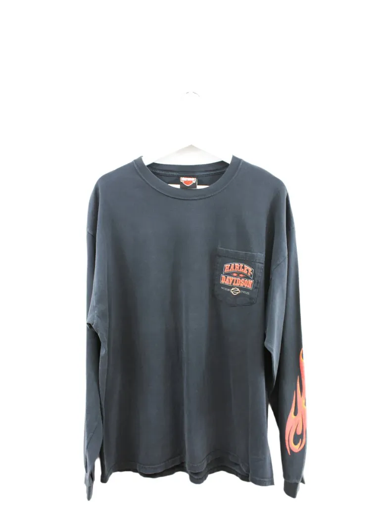 Z- 2009 Harley Davidson Thunder Road Danville VA Long Sleeve Tee sold by HG Vintage