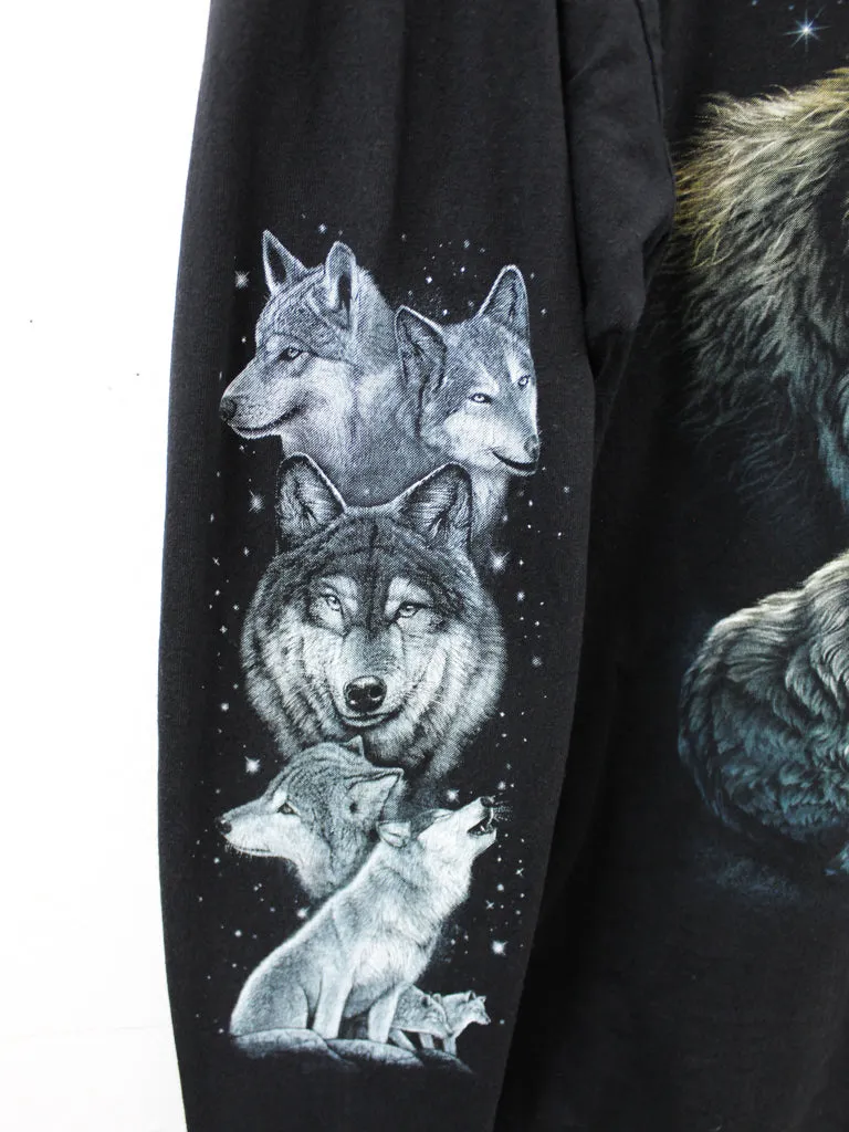 Z- Vintage Wolves & Moon Long Sleeve Tee sold by HG Vintage product image thumbnail 3