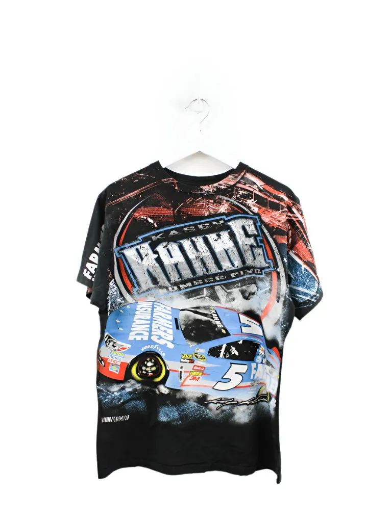 Z- 2013 Nascar Chase Authentic Kasey Kahne Farmers Insurance Car Jumbo Print Tee sold by HG Vintage