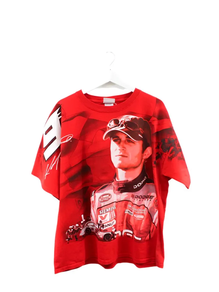 Z- Vintage Nascar Chase Authentic Kasey Kahne Picture Jumbo Print Tee sold by HG Vintage