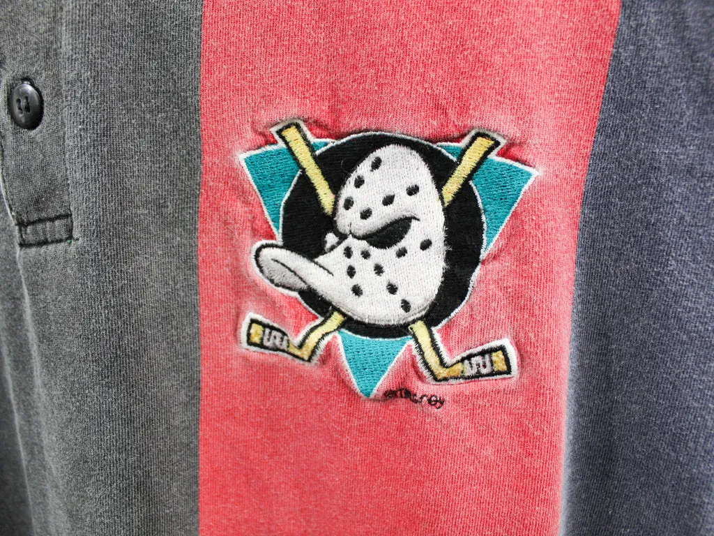 Z- Vintage Anaheim Ducks NHL Slapshot Long Sleeve Polo Tee sold by HG Vintage product image thumbnail 2