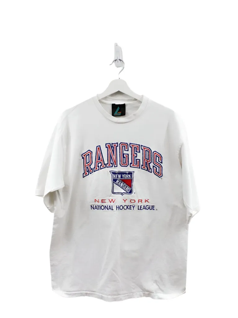 Z- Vintage Rangers NHL Logo Athletic Embroidered Script & Logo Tee sold by HG Vintage