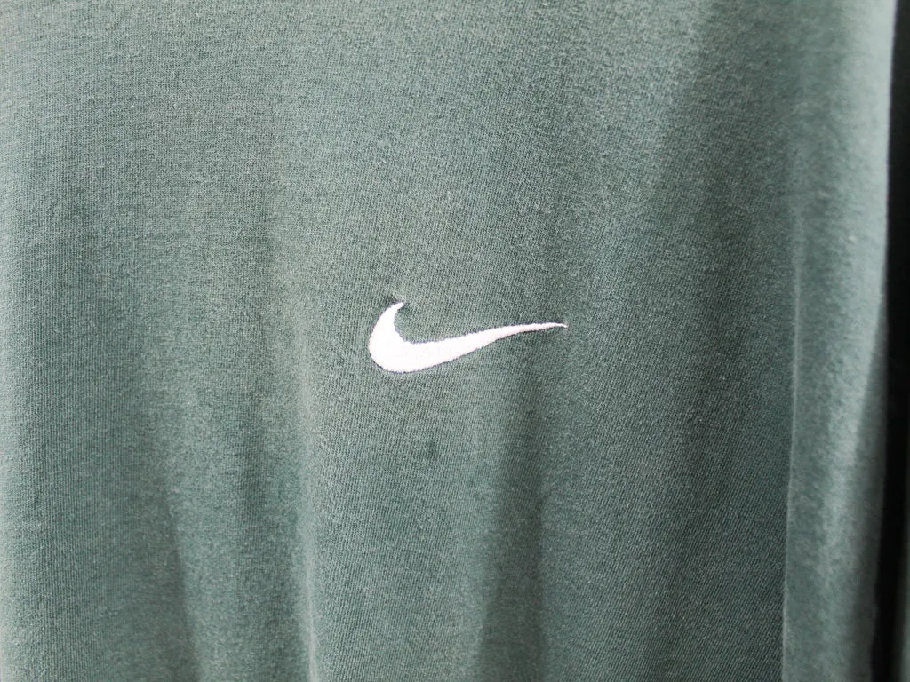 Z- Vintage 90s Nike Small Embroidered Made In USA Tee Forest Green sold by HG Vintage product image thumbnail 2