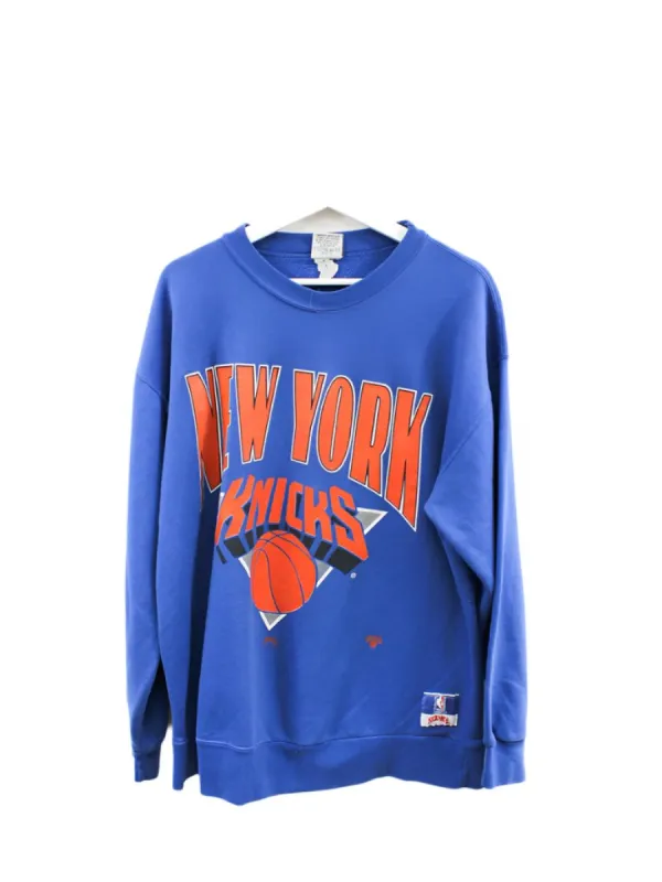 Z- Vintage Knicks NBA Nutmeg Script & Logo Made In The USA Crewneck sold by HG Vintage