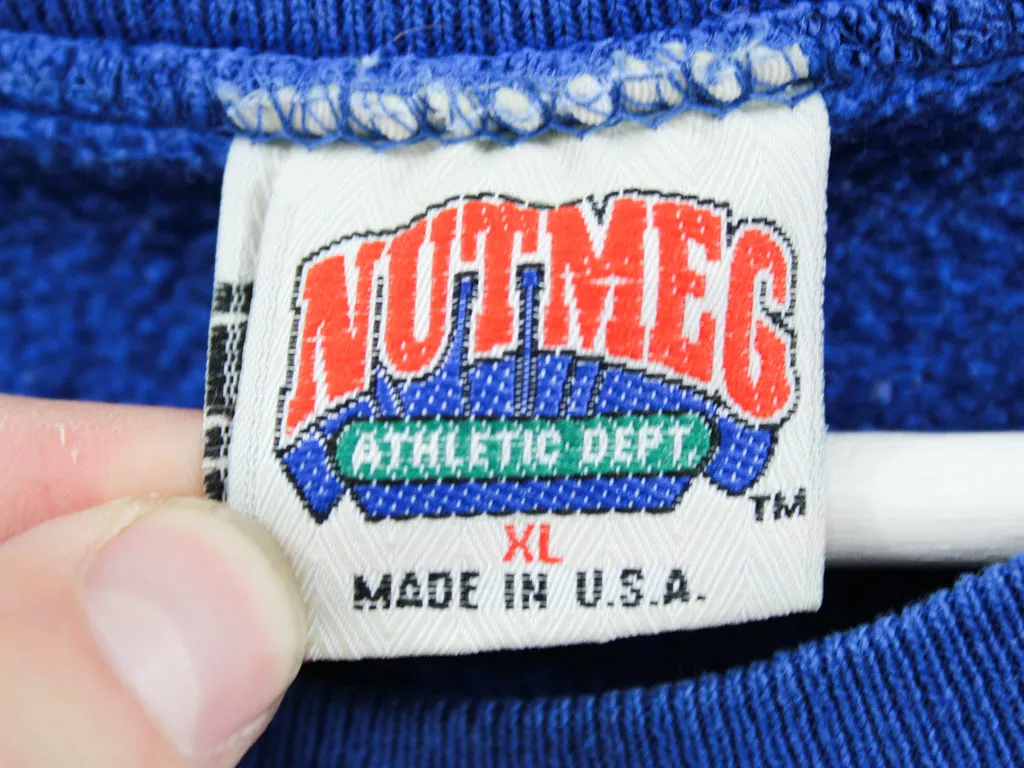 Z- Vintage Knicks NBA Nutmeg Script & Logo Made In The USA Crewneck sold by HG Vintage product image thumbnail 3