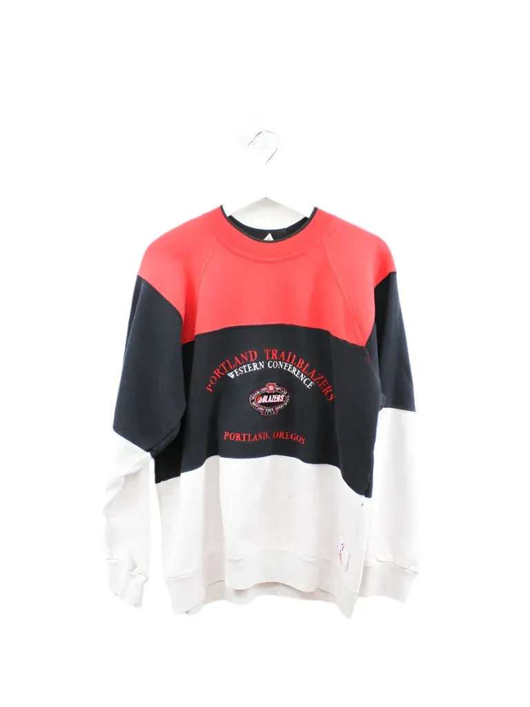 Z- Vintage Trailblazers NBA Nutmeg Embroidered Logo Crewneck sold by HG Vintage