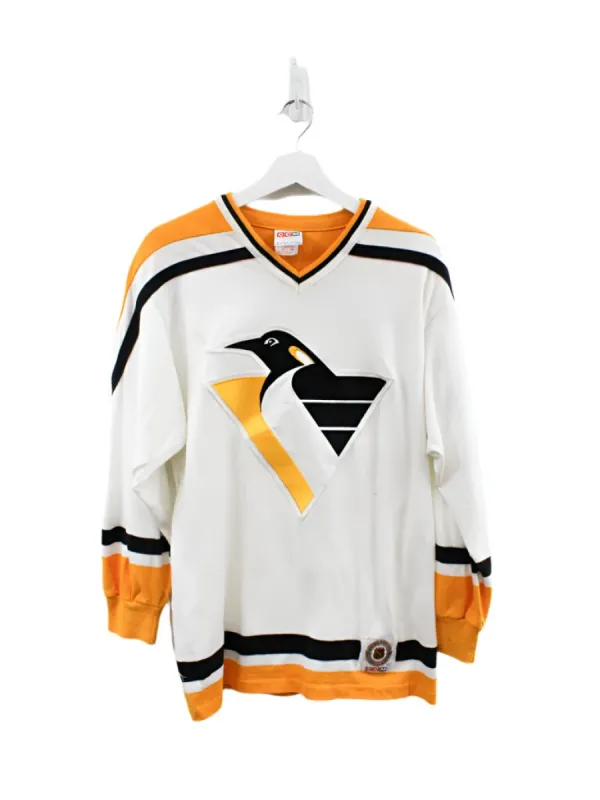 Z- Vintage Penguins NHL CCM Logo Jersey Style Crewneck sold by HG Vintage