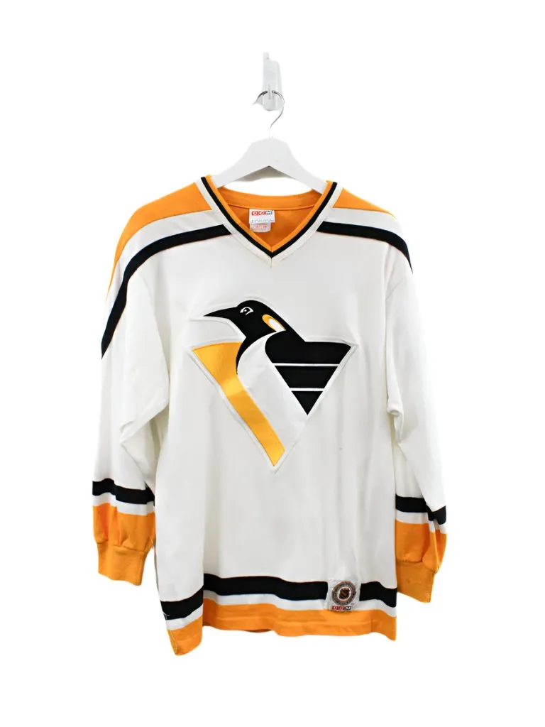 Z- Vintage Penguins NHL CCM Logo Jersey Style Crewneck sold by HG Vintage