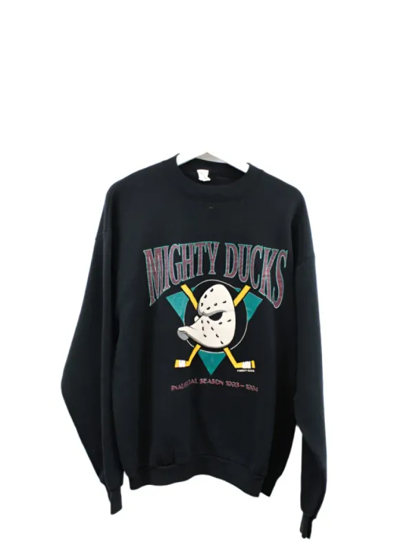 Z- Vintage 1993 Mighty Ducks NHL Inaugural Season Crewneck sold by HG Vintage