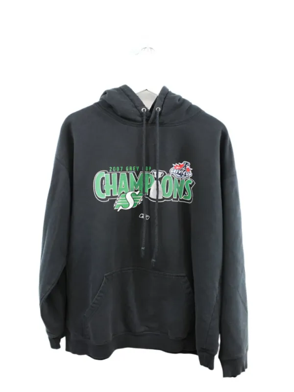 Z- 2007 CFL Saskatchewan Roughriders Grey Cup Champs Reebok Hoodie sold by HG Vintage