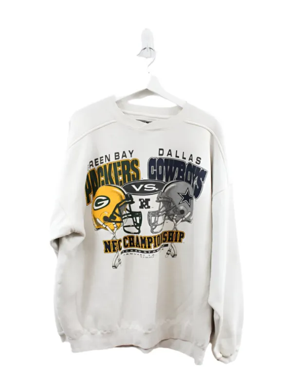 Z- Vintage 1996 NFL Packers vs Cowboys NFC Championship Crewneck sold by HG Vintage