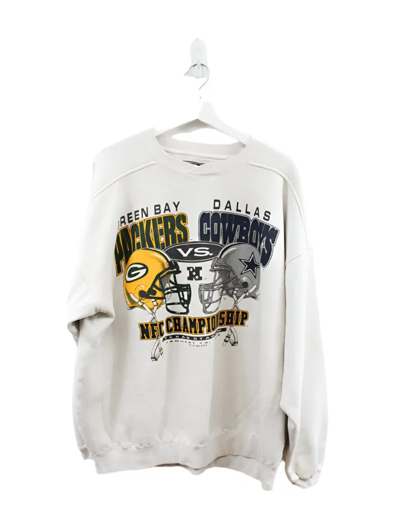 Z- Vintage 1996 NFL Packers vs Cowboys NFC Championship Crewneck sold by HG Vintage