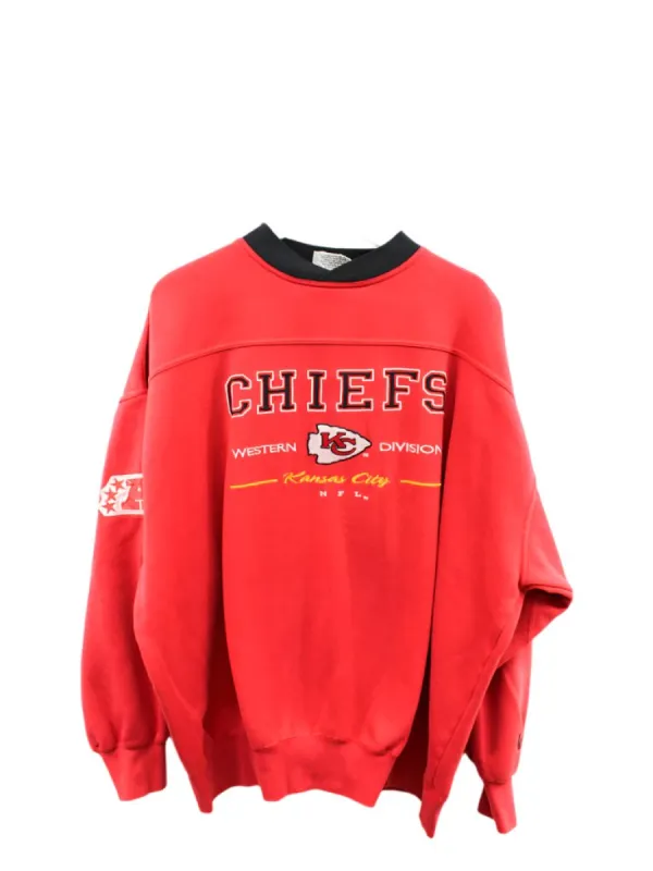 Z- Vintage Chiefs NFL Lee Embroidered Script Crewneck sold by HG Vintage