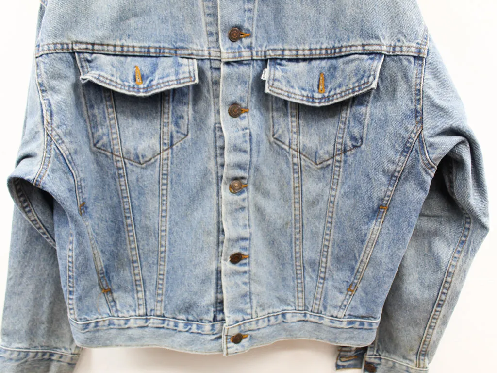 Z- Vintage 1990 Levi’s 57598 Big Tag White Tab Made in USA Trucker Denim Jacket sold by HG Vintage product image thumbnail 3