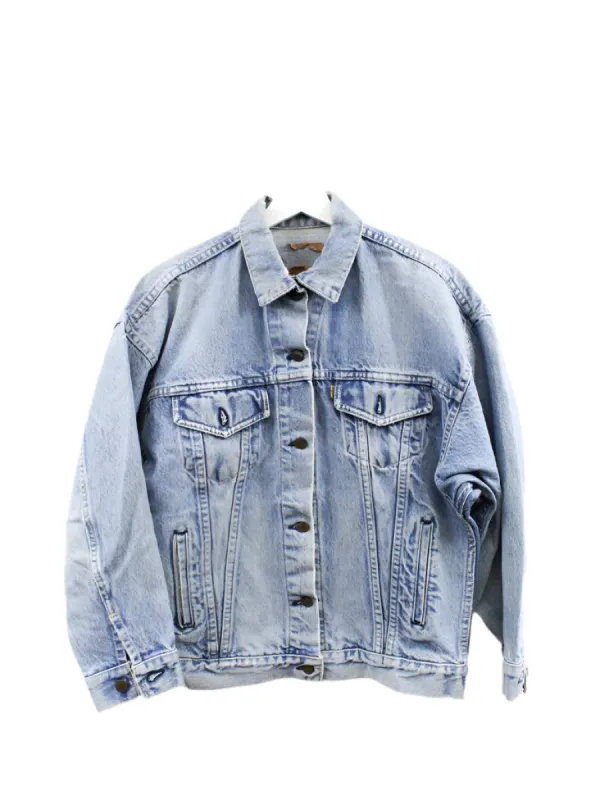 Z- Vintage Levi’s 77930 Beige Tab Made in USA Trucker Denim Jacket sold by HG Vintage