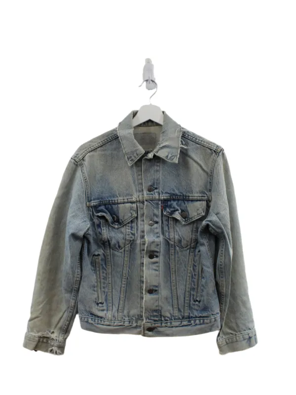 Z- Vintage Levi’s Light Wash Made in USA Trucker Denim Jacket sold by HG Vintage