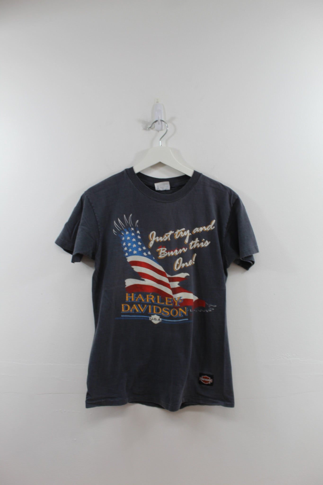 CC- Vintage 1989 Harley Davidson Mackon Georgia Single Stitch Tee sold by HG Vintage