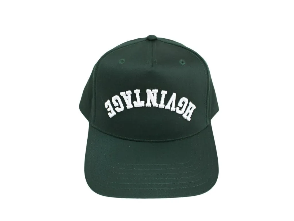 HGV Reverse Logo Green 5 Panel Snapback Hat sold by HG Vintage product image thumbnail 2