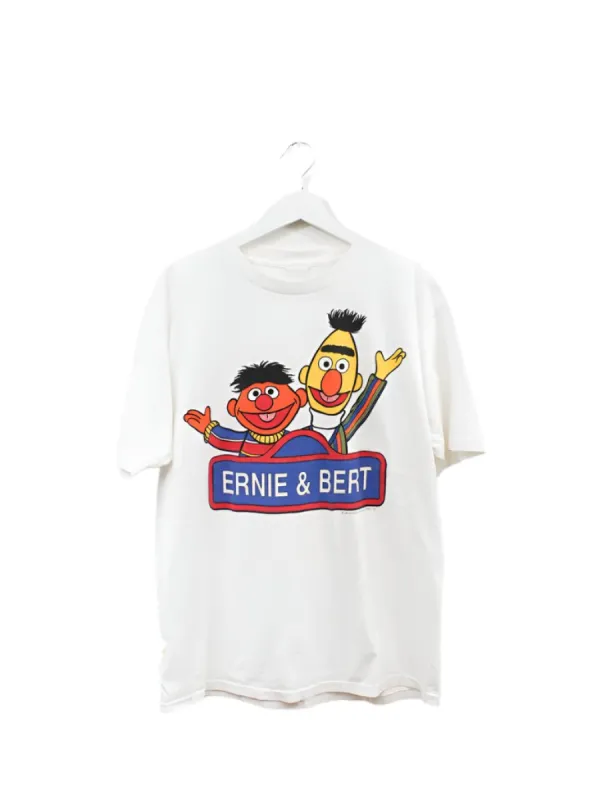 Z - Vintage Bert & Ernie Graphic Single Stitch Tee sold by HG Vintage