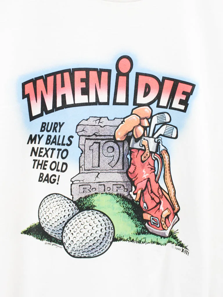 Z - Vintage Golf Bury Me By The Old Bag Single Stitch Tee sold by HG Vintage product image thumbnail 2