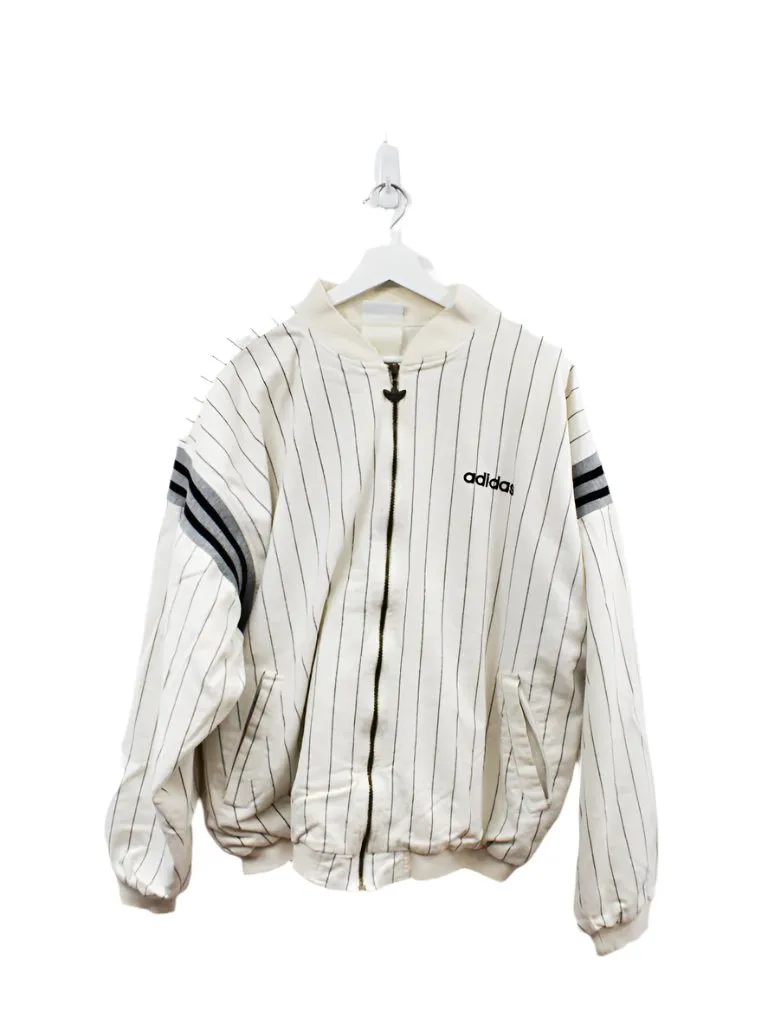 Z - Vintage 90s Adidas Pin Stripe Bomber Jacket sold by HG Vintage
