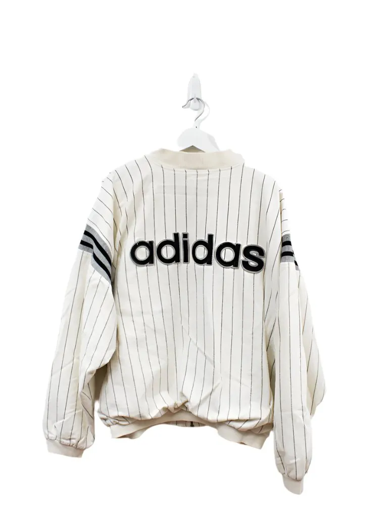 Z - Vintage 90s Adidas Pin Stripe Bomber Jacket sold by HG Vintage product image thumbnail 4