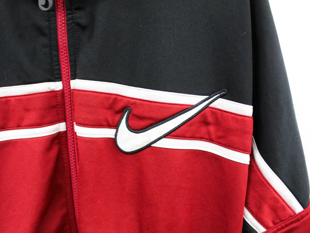 Z - Vintage 90s Nike Swoosh Zip Up Track Jacket Red/Black sold by HG Vintage product image thumbnail 2