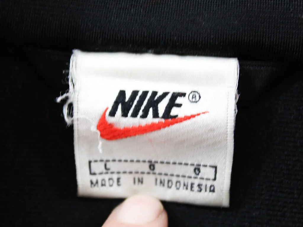 Z - Vintage 90s Nike Swoosh Zip Up Track Jacket Red/Black sold by HG Vintage product image thumbnail 3