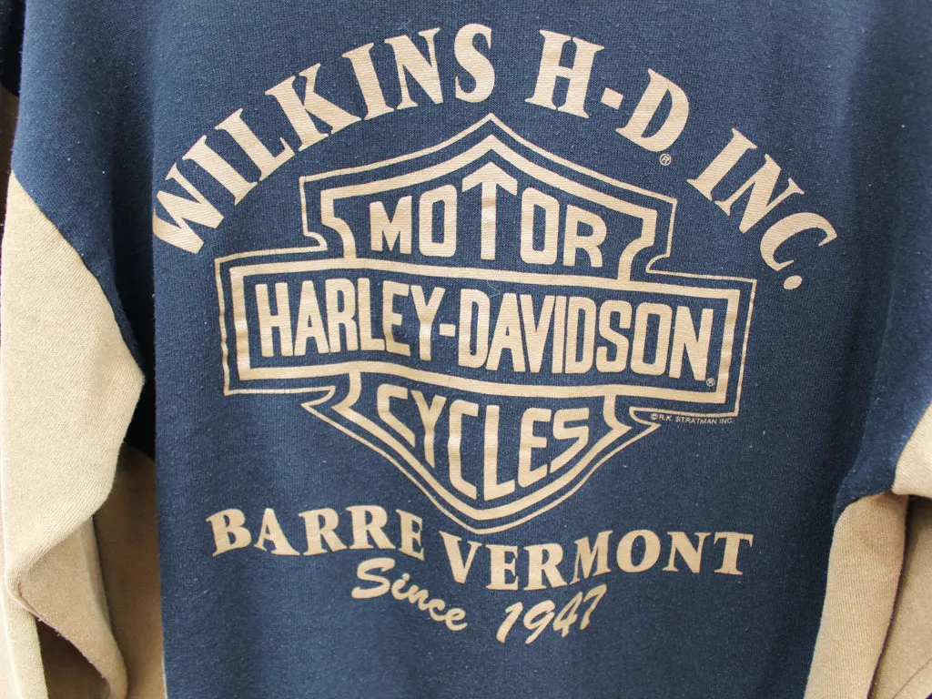 Z - Vintage Harley Davidson Barre Vermont Henley Crewneck sold by HG Vintage product image thumbnail 4