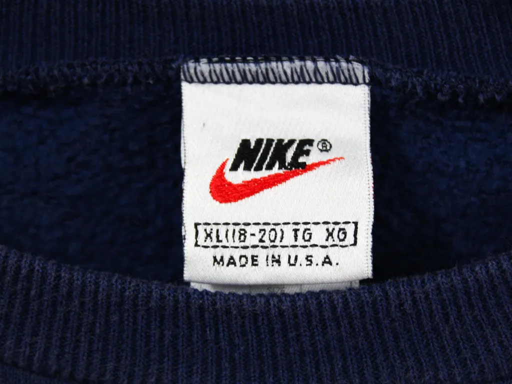 Z - Vintage Nike Large Swoosh Made In The USA Crewneck Navy sold by HG Vintage product image thumbnail 3