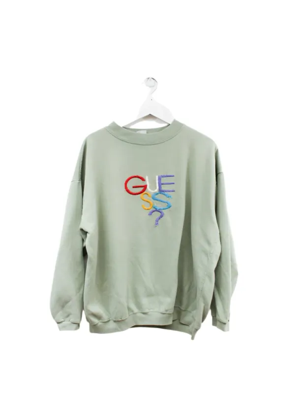 Z - Vintage Guess Made In The USA Emb Script Crewneck sold by HG Vintage