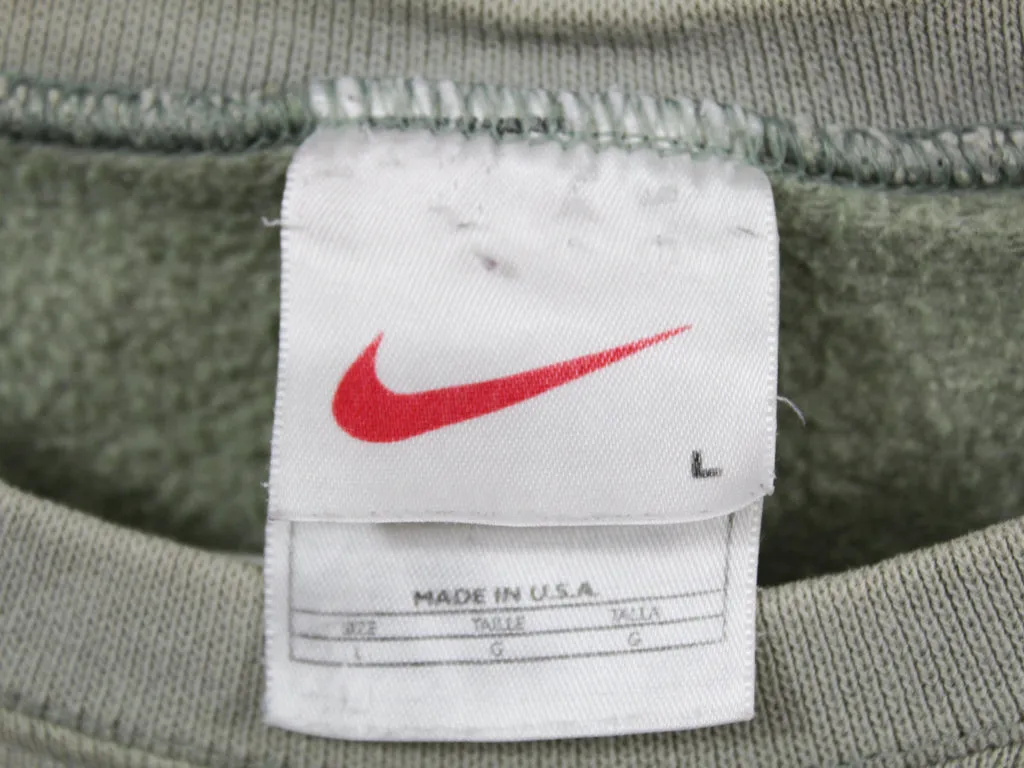 Z - Vintage Nike Small Emb Swoosh Made In The USA Crewneck Beige sold by HG Vintage product image thumbnail 3