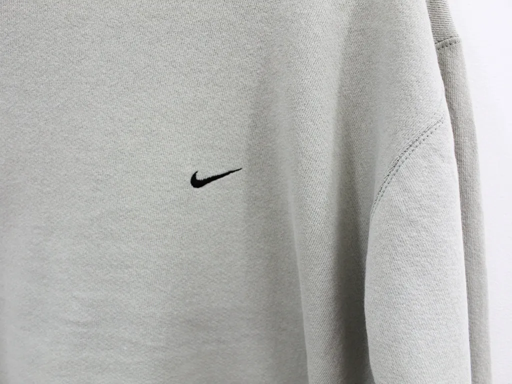 Z - Vintage Nike Small Emb Swoosh Made In The USA Crewneck Beige sold by HG Vintage product image thumbnail 2