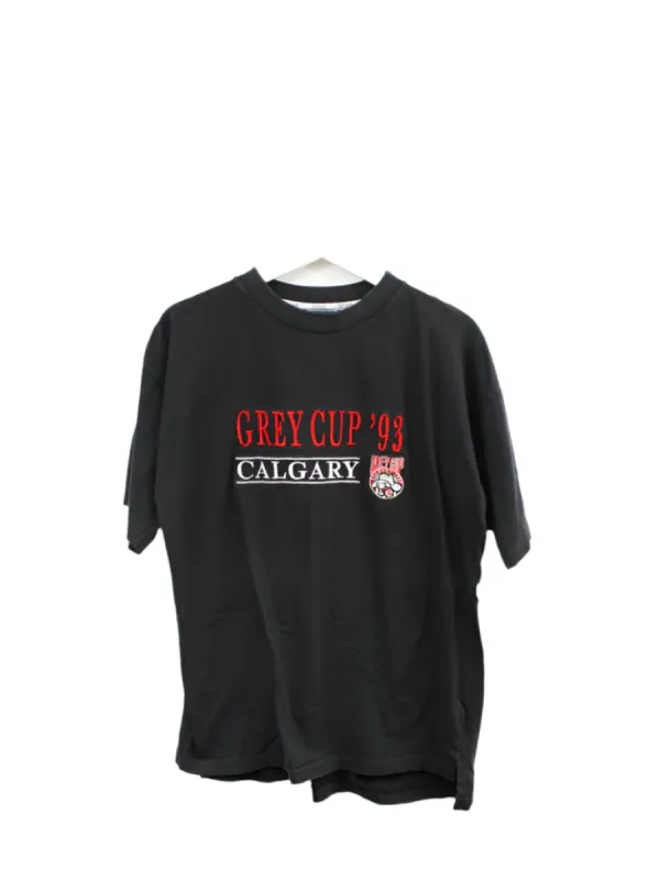 Z - Vintage 1993 Stampeders CFL Grey Cup Emb Single Stitch Tee sold by HG Vintage