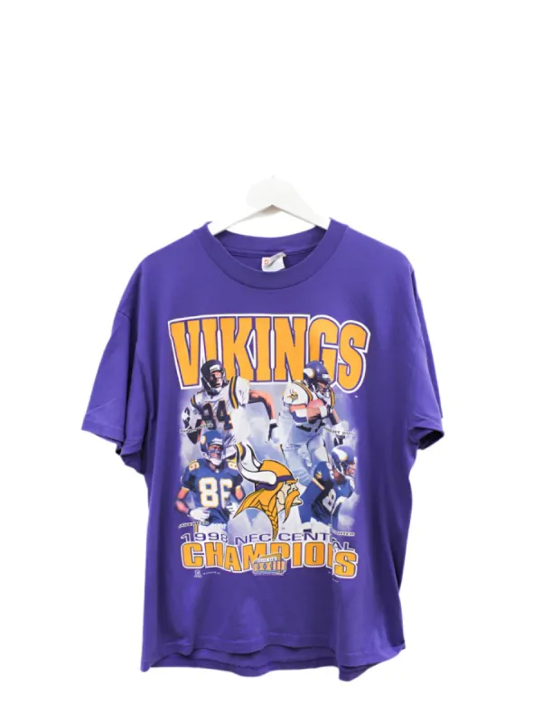 Z - Vintage 1998 Vikings NFC Central Champs NFL Tee sold by HG Vintage