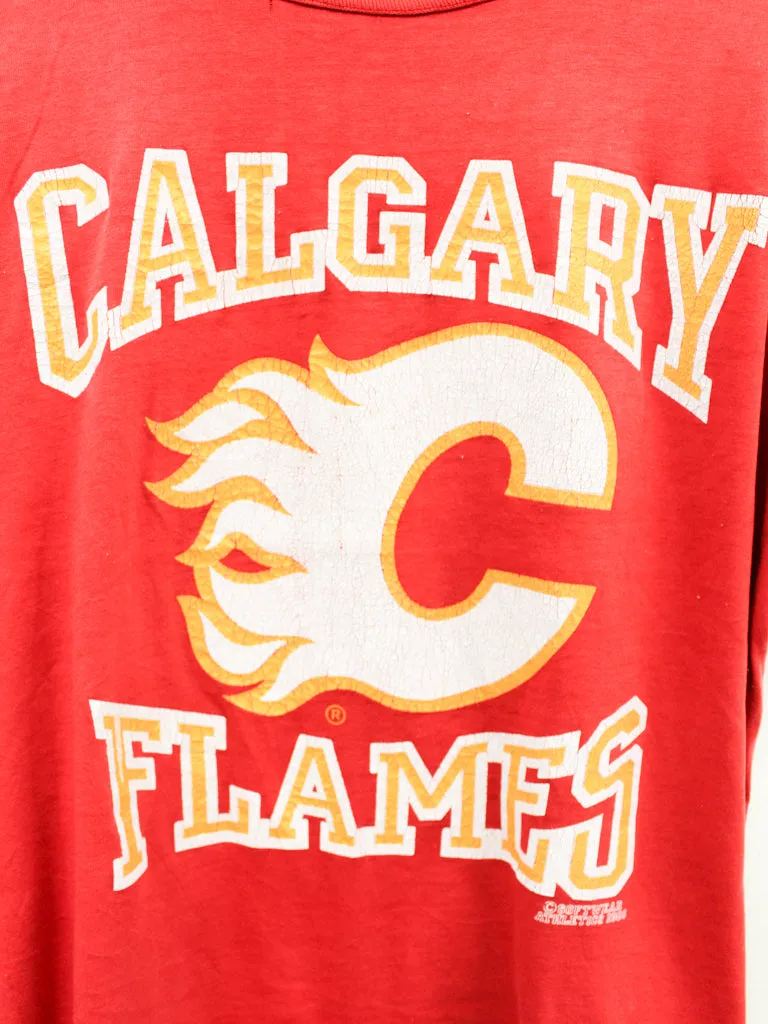 Z - Vintage 1989 Calgary Flames NHL Single Stitch Tee sold by HG Vintage product image thumbnail 2