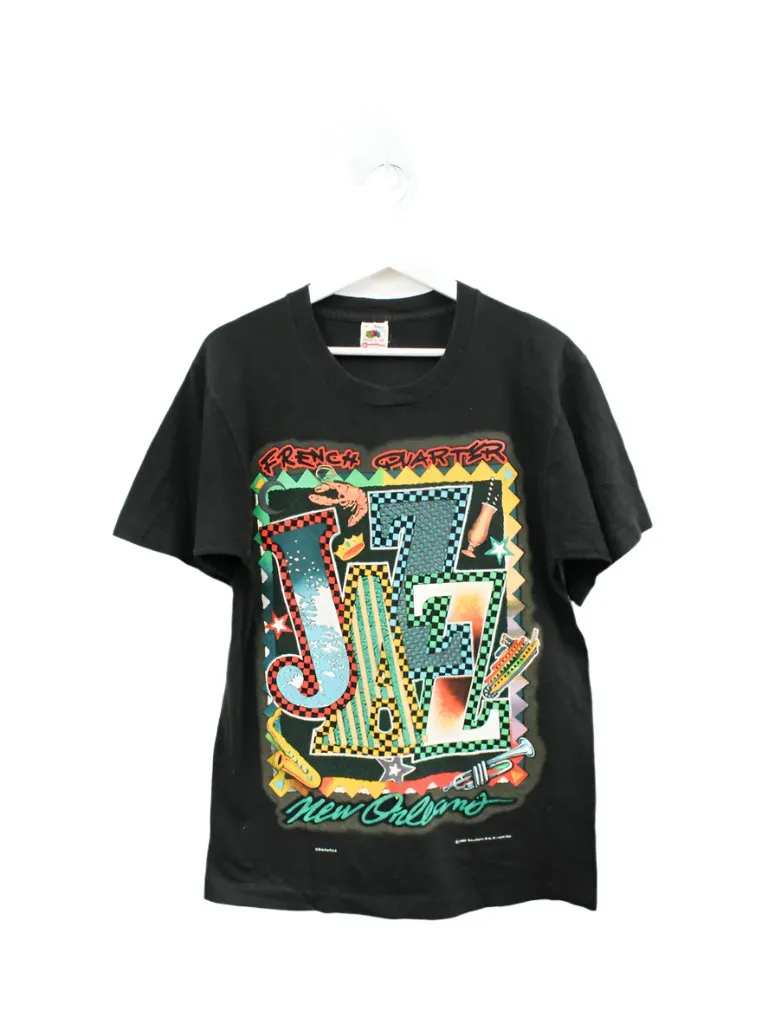 Z - Vintage 1990 French Quarter New Orleans Jazz Single Stitch Tee sold by HG Vintage