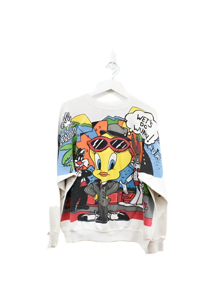 Z - Vintage 1988 Looney Tunes In Hollywood Crewneck sold by HG Vintage