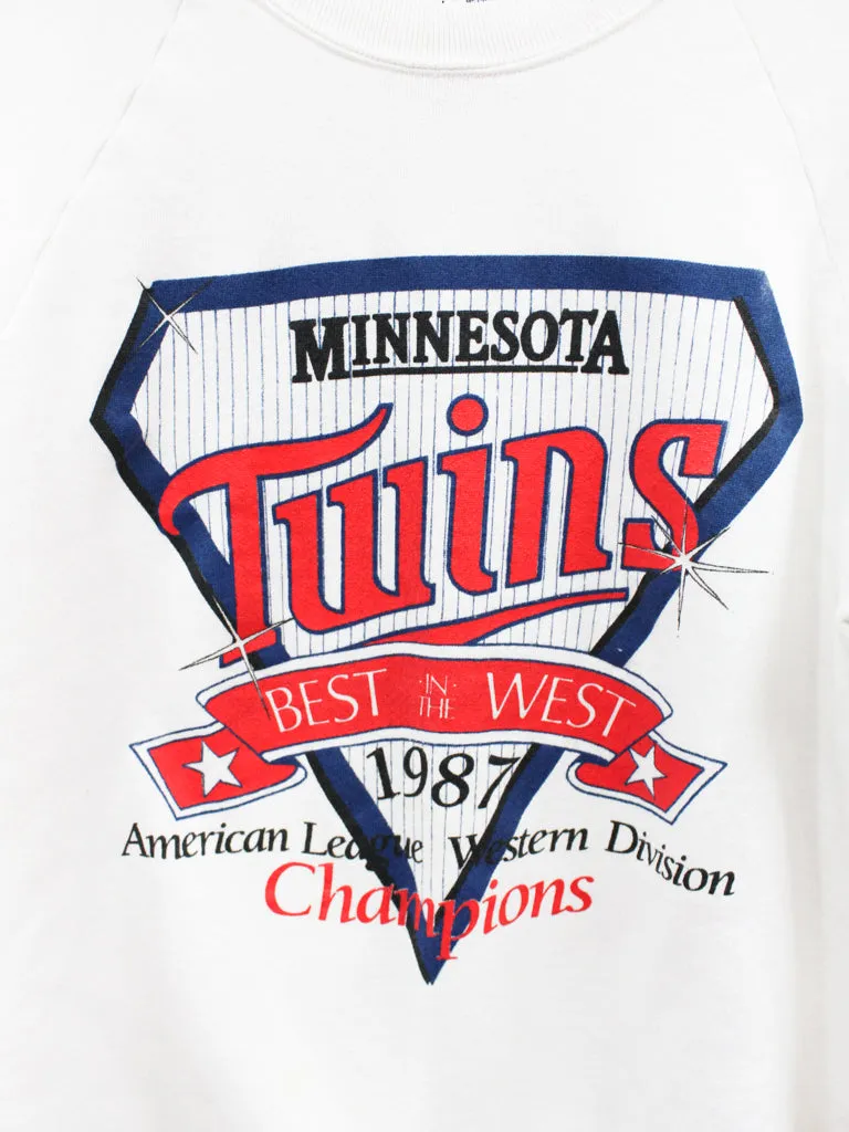 Z - Vintage 1987 Twins American League West Division Champs MLB Crewneck sold by HG Vintage product image thumbnail 2
