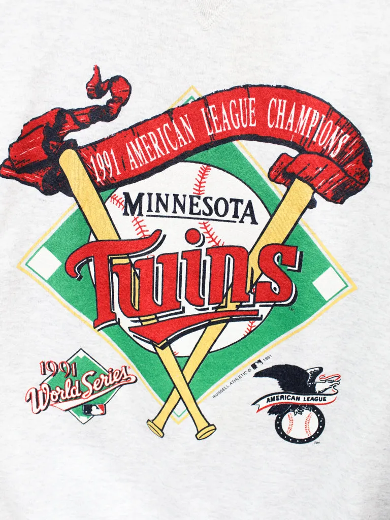 Z - Vintage 1991 Twins World Series Champs MLB Russell Athletic Crewneck sold by HG Vintage product image thumbnail 2