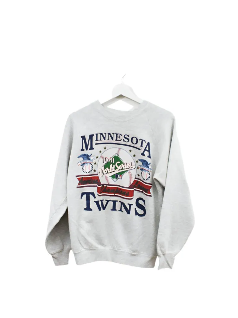 Z - Vintage 1991 Twins World Series Champs MLB Crewneck sold by HG Vintage