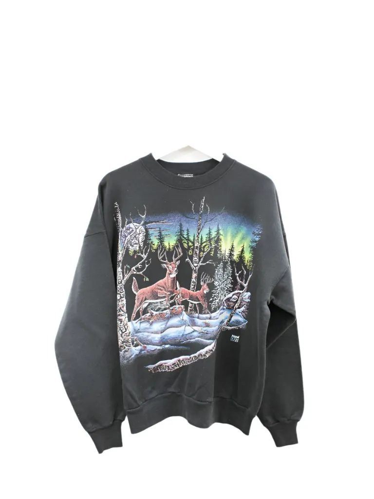 Z - Vintage 1994 Deers In Snowy Forest Crewneck sold by HG Vintage