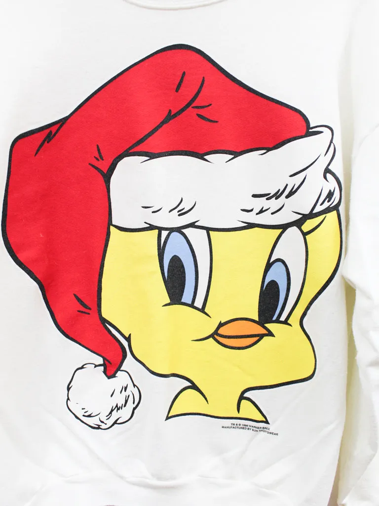 Z - Vintage 1996 Looney Tunes Tweedie Bird Christmas Hat Crewneck sold by HG Vintage product image thumbnail 2