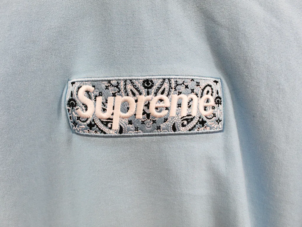 Z - Supreme Bandana Box Logo Hoodie Light Blue sold by HG Vintage product image thumbnail 2