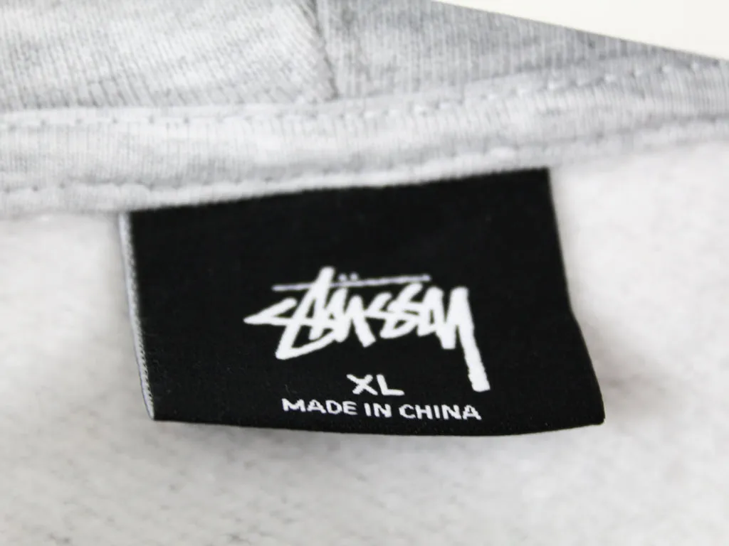 Z - Stussy Embroidered Script Hoodie Grey sold by HG Vintage product image thumbnail 4