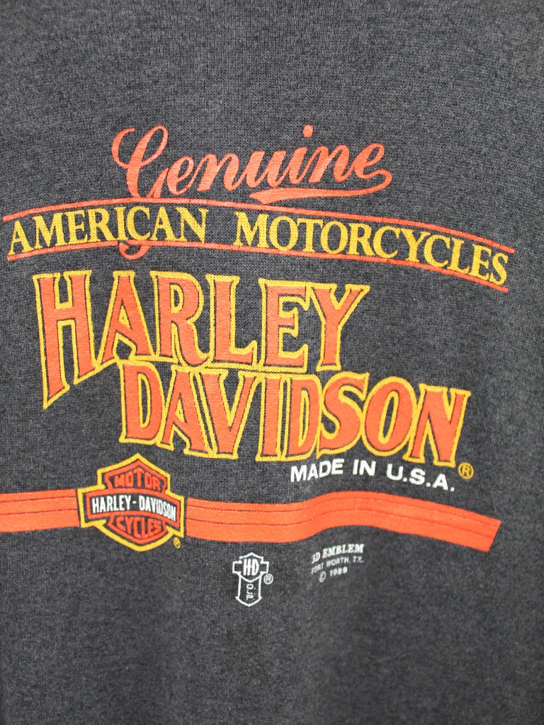 Z - Vintage 1989 Harley Davidson 3D Emblem Florida Crewneck sold by HG Vintage product image thumbnail 2