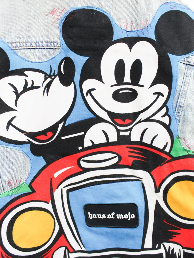 Z - Haus Of Mojo Mickey & Minnie Mouse Reworked Denim Jacket sold by HG Vintage product image thumbnail 5