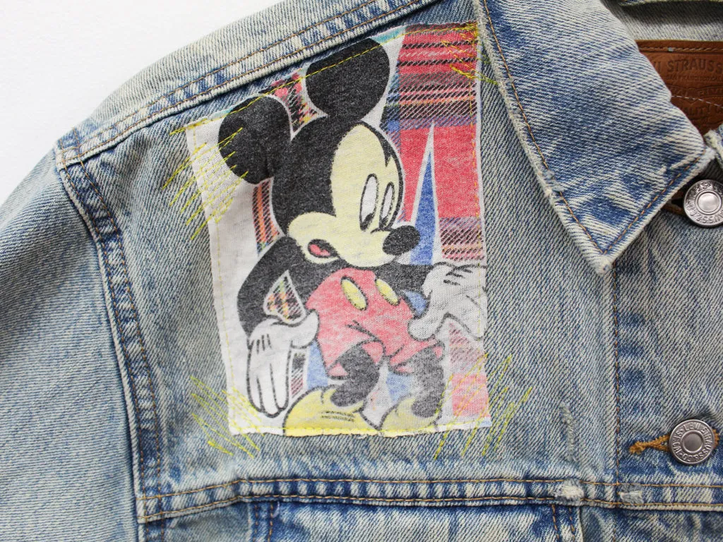 Z - Haus Of Mojo Mickey & Minnie Mouse Reworked Denim Jacket sold by HG Vintage product image thumbnail 3